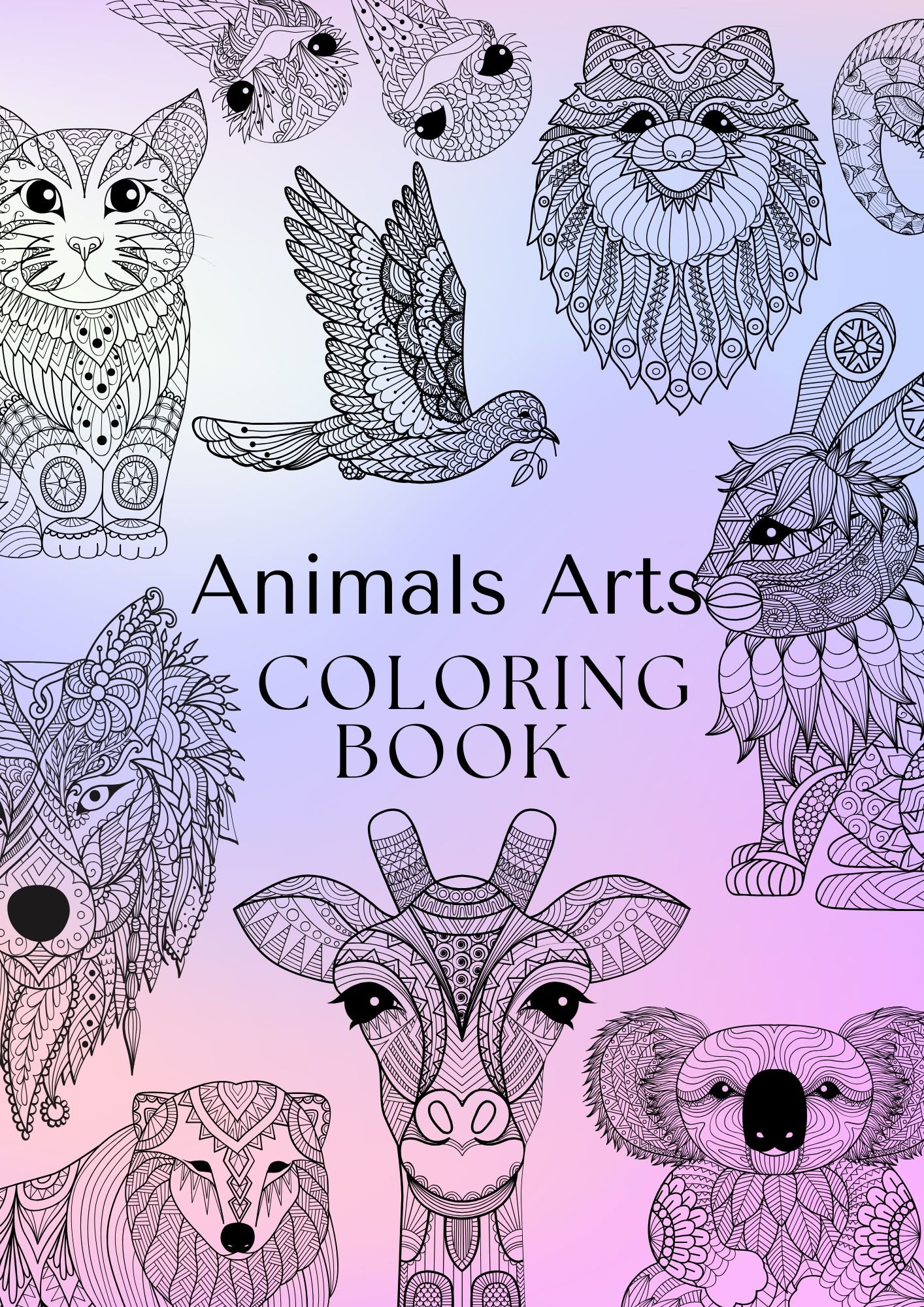 animal arts coloring book animal arts coloring book