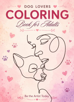 cute dog lovers coloring book