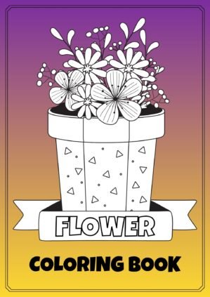 flower pot positive affirmations coloring book