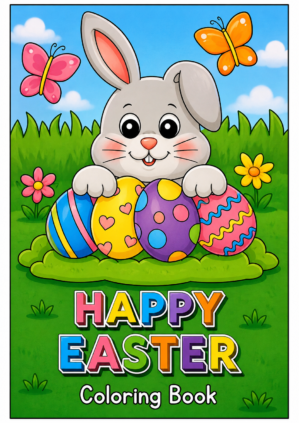 happy easter coloring books