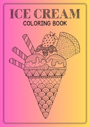 ice cream coloring book