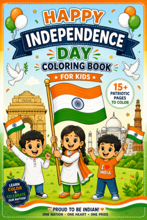 independence day india coloring book