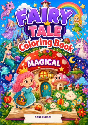 magical fairy tales coloring book