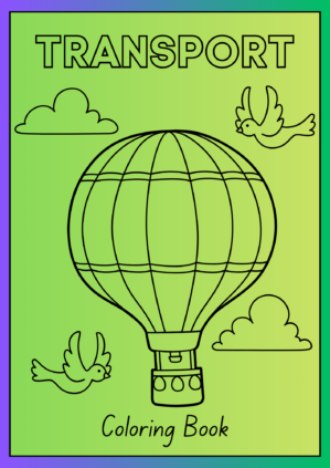 methods of transport coloring book