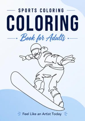 sports coloring book for adults