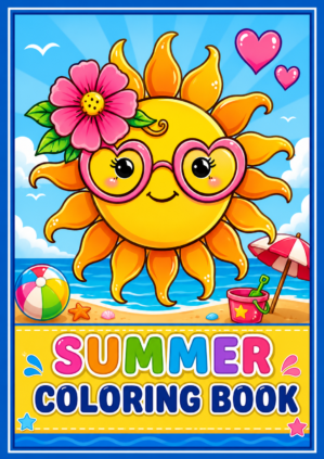 summer coloring book for kids