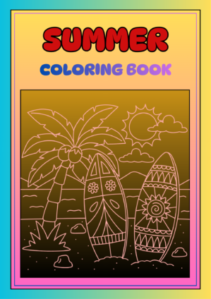 summer days coloring book for kids