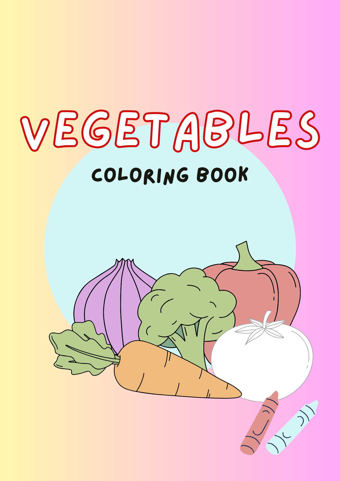 vegetables coloring book for kids vegetables coloring book for kids
