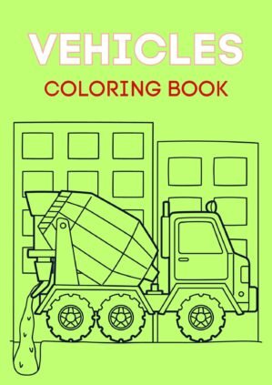 vehicles coloring book for kids