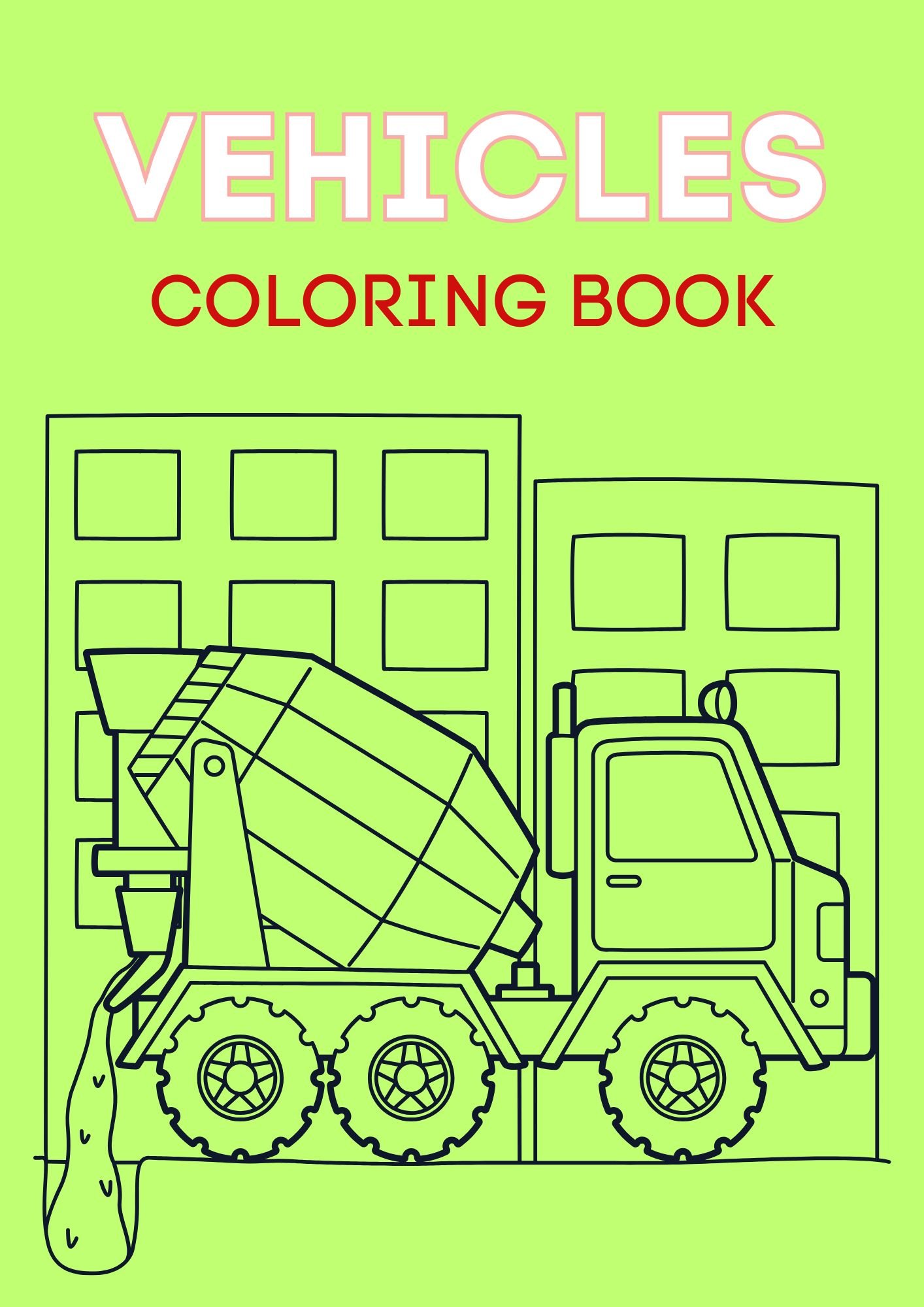 vehicles coloring book for kids vehicles coloring book for kids