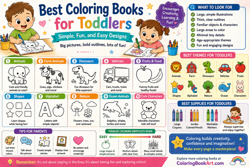 Best Coloring Books for Toddlers: Simple, Fun, and Easy Designs best coloring books for toddlers