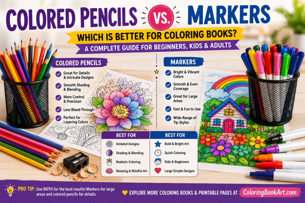 colored pencils vs markers for coloring books colored pencils vs markers for coloring books