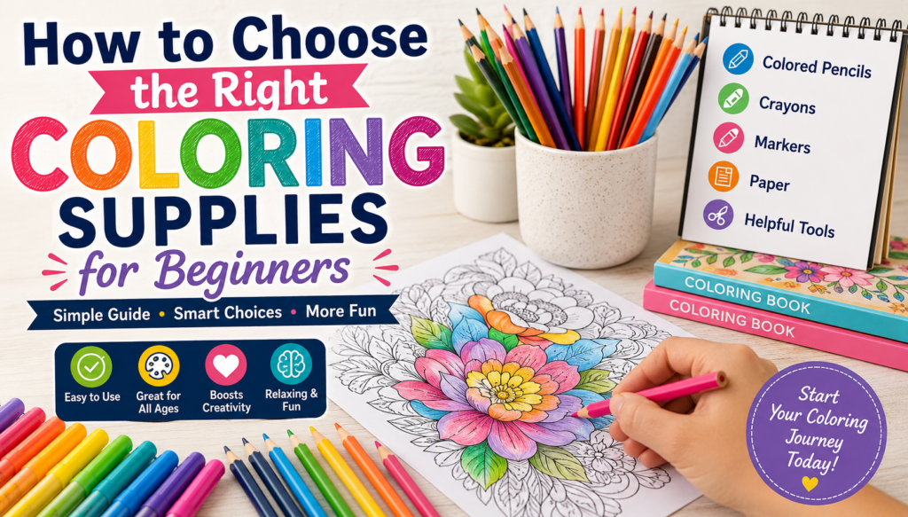 How to Choose the Right Coloring Supplies for Beginners coloring supplies for beginners