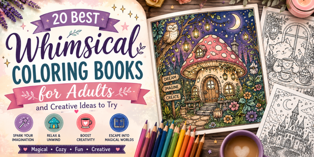 20 Best Whimsical Coloring Books for Adults & Creative Ideas whimsical coloring books