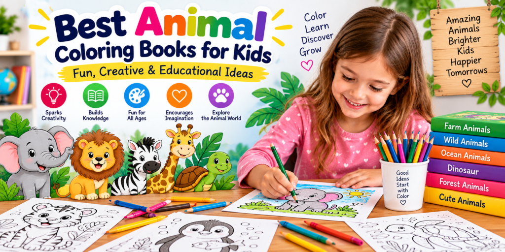 best animal coloring books for kids