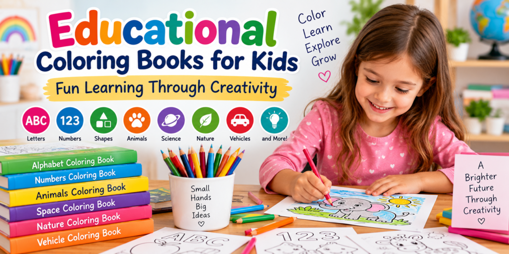 educational coloring books for kids